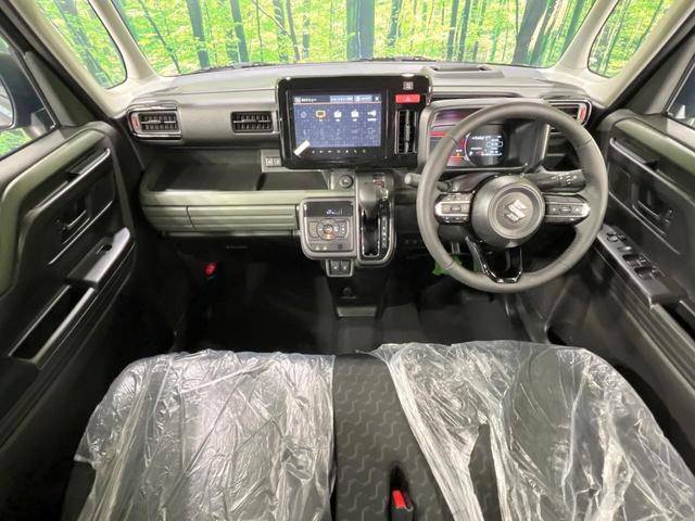 スペーシアギア ハイブリッドＸＺ　届出済未使用車　純正９型メモリーナビ　両側電動ドア　全周囲カメラ　衝突被害軽減システム　レーダークルーズ　コーナーセンサー　シートヒーター　ＬＥＤヘッド　Ｂｌｕｅｔｏｏｔｈ　Ａｐｐｌｅｃａｒｐｌａｙ（2枚目）