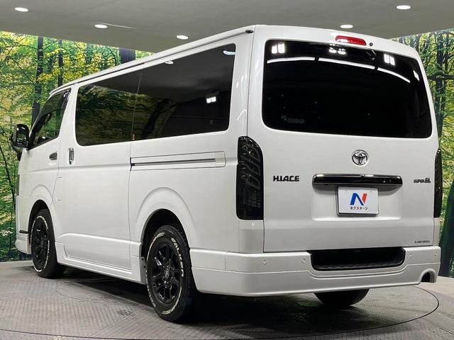 ハイエースバン スーパーＧＬ　ダークプライムＩＩ　禁煙車　モデリスタフルエアロ　両側電動ドア　純正ＳＤナビ　全周囲カメラ　衝突被害軽減システム　コーナーセンサー　ＬＥＤヘッド　ＥＴＣ　車線逸脱警報　オートライト　オートエアコン　Ｂｌｕｅｔｏｏｔｈ（65枚目）