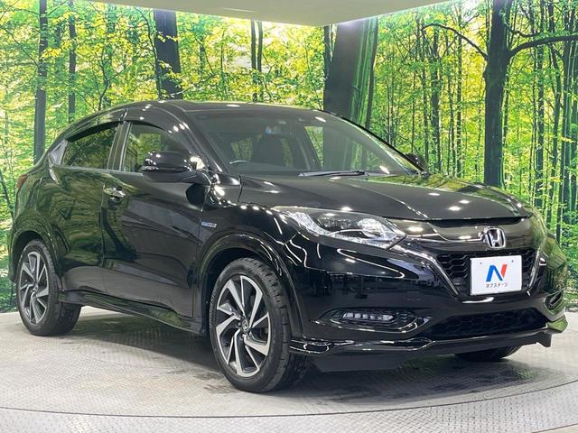ヴェゼル ハイブリッドＲＳ・ホンダセンシング　禁煙車　純正８型ＳＤナビ　バックカメラ　衝突被害軽減システム　レーダークルーズ　ハーフレザーシート　シートヒーター　ドラレコ　コーナーセンサー　ＬＥＤヘッドライト　ＥＴＣ　純正１８インチアルミ（16枚目）