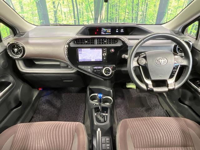 アクア Ｇ　禁煙車　モデリスタフルエアロ　純正ＳＤナビ　バックカメラ　衝突被害軽減システム　ドラレコ　コーナーセンサー　スマートキー　ＬＥＤヘッド　ＥＴＣ　クルコン　純正１５インチアルミ　車線逸脱警報（2枚目）