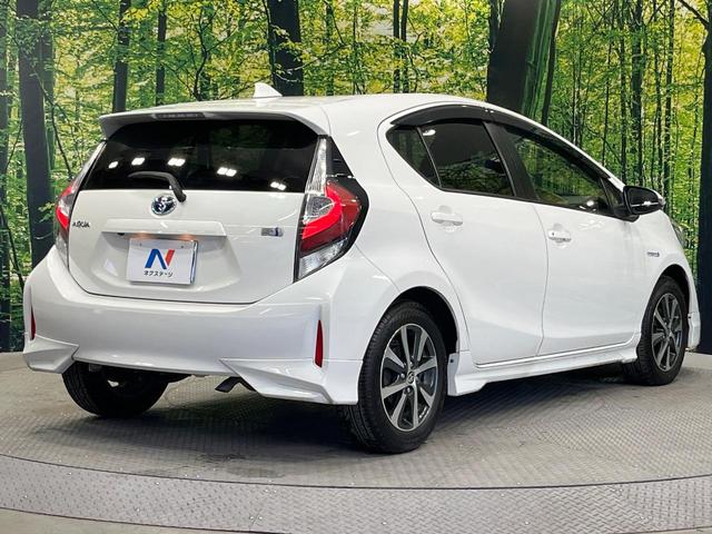 アクア Ｇ　禁煙車　モデリスタフルエアロ　純正ＳＤナビ　バックカメラ　衝突被害軽減システム　ドラレコ　コーナーセンサー　スマートキー　ＬＥＤヘッド　ＥＴＣ　クルコン　純正１５インチアルミ　車線逸脱警報（17枚目）