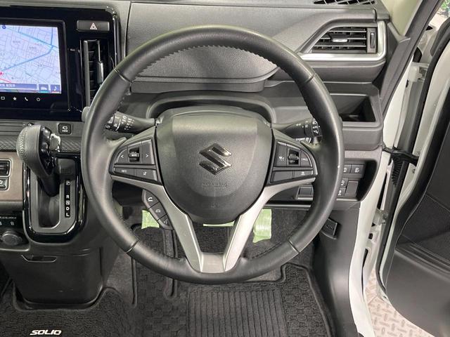 ソリオバンディット ハイブリッドＭＶ　禁煙車　メーカー９インチナビ　全周囲カメラ　両側電動スライドドア　衝突軽減　ＨＵＤ　コーナーセンサー　ドラレコ　シートヒーター　ＥＴＣ　ＬＥＤヘッドライト　スマートキー（11枚目）