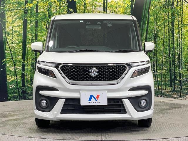 ソリオバンディット ハイブリッドＭＶ　禁煙車　メーカー９インチナビ　全周囲カメラ　両側電動スライドドア　衝突軽減　ＨＵＤ　コーナーセンサー　ドラレコ　シートヒーター　ＥＴＣ　ＬＥＤヘッドライト　スマートキー（14枚目）