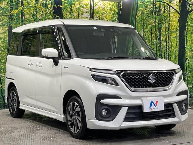 ソリオバンディット ハイブリッドＭＶ　禁煙車　メーカー９インチナビ　全周囲カメラ　両側電動スライドドア　衝突軽減　ＨＵＤ　コーナーセンサー　ドラレコ　シートヒーター　ＥＴＣ　ＬＥＤヘッドライト　スマートキー（16枚目）