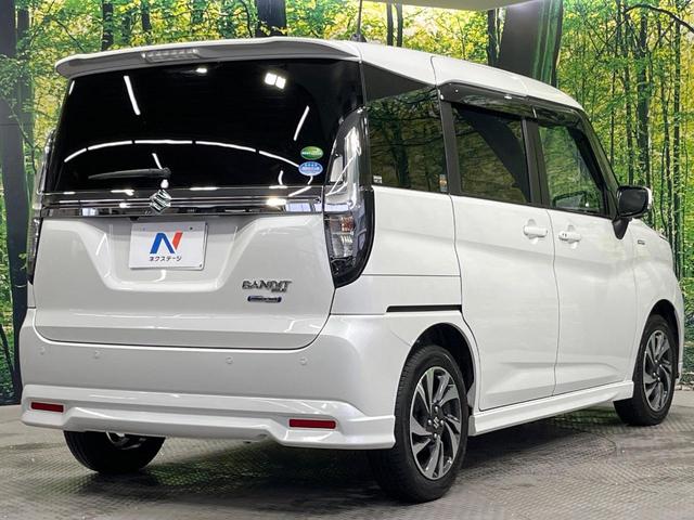 ソリオバンディット ハイブリッドＭＶ　禁煙車　メーカー９インチナビ　全周囲カメラ　両側電動スライドドア　衝突軽減　ＨＵＤ　コーナーセンサー　ドラレコ　シートヒーター　ＥＴＣ　ＬＥＤヘッドライト　スマートキー（17枚目）