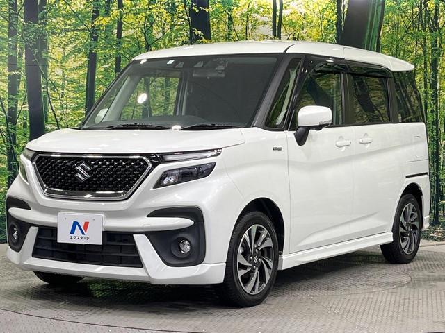 ソリオバンディット ハイブリッドＭＶ　禁煙車　メーカー９インチナビ　全周囲カメラ　両側電動スライドドア　衝突軽減　ＨＵＤ　コーナーセンサー　ドラレコ　シートヒーター　ＥＴＣ　ＬＥＤヘッドライト　スマートキー（71枚目）