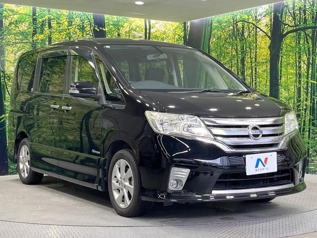 セレナ ハイウェイスター　Ｓ－ハイブリッド　両側電動ドア　ＳＤナビ　後席モニター　バックカメラ　禁煙車　スマートキー　ＨＩＤヘッド　ビルトインＥＴＣ　クルコン　純正１６インチアルミ　オートライト　オートエアコン　Ｂｌｕｅｔｏｏｔｈ　ＣＤ（16枚目）