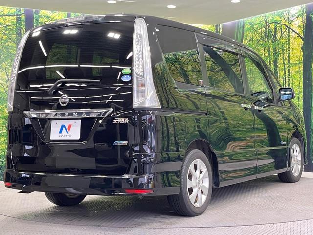 セレナ ハイウェイスター　Ｓ－ハイブリッド　両側電動ドア　ＳＤナビ　後席モニター　バックカメラ　禁煙車　スマートキー　ＨＩＤヘッド　ビルトインＥＴＣ　クルコン　純正１６インチアルミ　オートライト　オートエアコン　Ｂｌｕｅｔｏｏｔｈ　ＣＤ（17枚目）