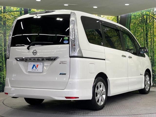 セレナ ハイウェイスター　Ｓ－ハイブリッド　両側電動ドア　ＳＤナビ　後席モニター　バックカメラ　禁煙車　スマートキー　ＨＩＤヘッド　ＥＴＣ　クルコン　純正１６インチアルミ　オートライト　オートエアコン　Ｂｌｕｅｔｏｏｔｈ　ＣＤ　ＤＶＤ再生（17枚目）