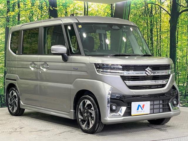 スペーシアカスタム ハイブリッドＸＳ　禁煙車　両側電動ドア　８型ＳＤナビ　バックカメラ　衝突被害軽減システム　レーダークルーズ　ドラレコ　コーナーセンサー　シートヒーター　ＬＥＤヘッド　純正１５インチアルミ　車線逸脱警報　オートライト（16枚目）