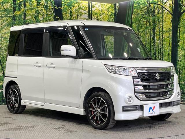 スペーシアカスタムＺ ベースグレード　禁煙車　メモリーナビ　電動スライドドア　全周囲カメラ　衝突被害軽減システム　シートヒーター　ドラレコ　スマートキー　ＨＩＤヘッド　ＥＴＣ　車線逸脱警報　オートライト　オートエアコン　Ｂｌｕｅｔｏｏｔｈ（16枚目）