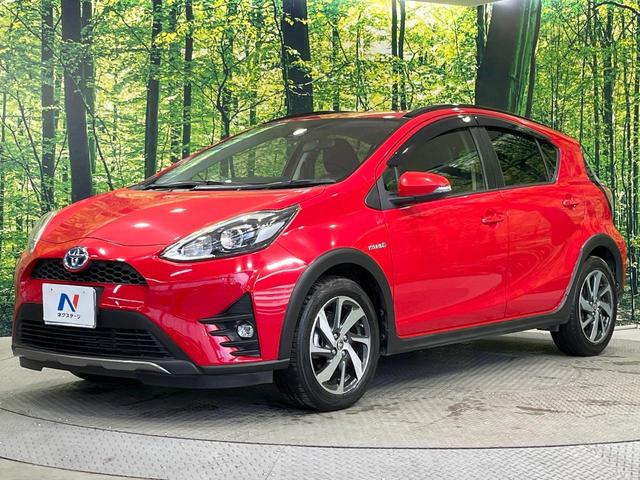 アクア クロスオーバー　禁煙車　ＳＤナビ　バックカメラ　衝突被害軽減システム　合皮コンビシート　スマートキー　ＬＥＤヘッド　ＥＴＣ　純正１６インチアルミ　オートハイビーム　車線逸脱警報　オートライト　オートエアコン（59枚目）