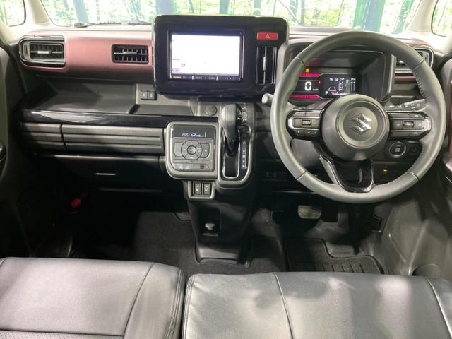 スペーシアカスタム ハイブリッドＸＳターボ　禁煙車　両側電動ドア　８型ＳＤナビ　バックカメラ　衝突被害軽減システム　レーダークルーズ　シートヒーター　ドラレコ　コーナーセンサー　スマートキー　ＬＥＤヘッド　ＥＴＣ　純正１５インチアルミ（2枚目）