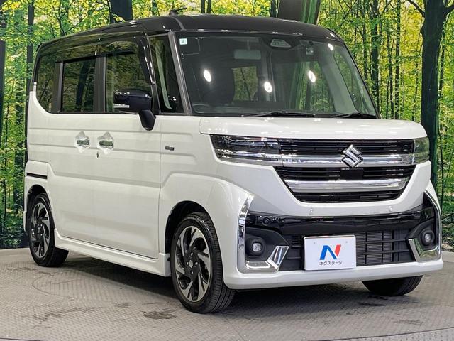 スペーシアカスタム ハイブリッドＸＳターボ　禁煙車　両側電動ドア　８型ＳＤナビ　バックカメラ　衝突被害軽減システム　レーダークルーズ　シートヒーター　ドラレコ　コーナーセンサー　スマートキー　ＬＥＤヘッド　ＥＴＣ　純正１５インチアルミ（16枚目）
