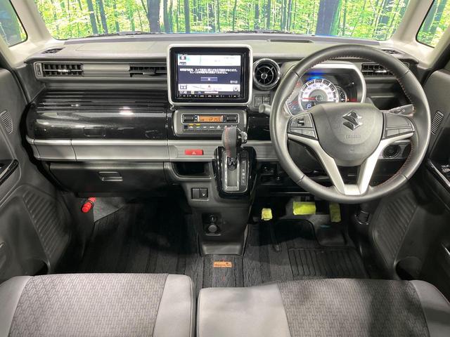 スペーシアカスタム ハイブリッドＸＳ　禁煙車　両側電動ドア　純正８型ナビ　全周囲カメラ　ドラレコ　Ｂｌｕｅｔｏｏｔｈ　ビルトインＥＴＣ　衝突被害軽減システム　合皮コンビシート　シートヒーター　コーナーセンサー　スマートキー　ＬＥＤヘッド（2枚目）