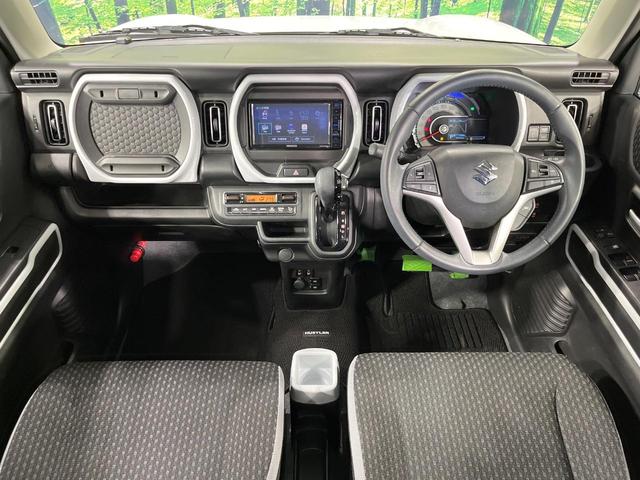 ハスラー ハイブリッドＸ　禁煙車　純正ＳＤナビ　バックカメラ　衝突被害軽減システム　レーダークルーズ　ドラレコ　コーナーセンサー　シートヒーター　ＬＥＤヘッドライト　ＥＴＣ　純正１５インチアルミ　車線逸脱警報　オートライト（2枚目）