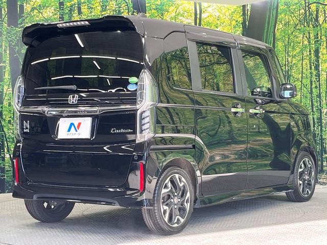 Ｎ－ＢＯＸカスタム Ｇ・ＥＸターボホンダセンシング　禁煙車　両側電動ドア　ＳＤナビ　バックカメラ　衝突被害軽減システム　合皮コンビシート　ドラレコ　コーナーセンサー　スマートキー　ＬＥＤヘッド　ビルトインＥＴＣ　純正１５インチアルミ　車線逸脱警報（17枚目）