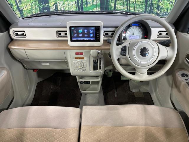 アルトラパン Ｘ　禁煙車　純正ＳＤナビ　衝突被害軽減システム　コーナーセンサー　スマートキー　ＨＩＤヘッド　純正１４インチアルミ　車線逸脱警報　オートライト　オートエアコン　Ｂｌｕｅｔｏｏｔｈ　ＣＤ　ＤＶＤ再生（2枚目）