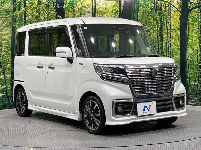 スペーシアカスタム ハイブリッドＸＳターボ　禁煙車　両側電動ドア　純正８型ナビ　全周囲カメラ　ドラレコ　ビルトインＥＴＣ　衝突被害軽減システム　シートヒーター　コーナーセンサー　スマートキー　ＬＥＤヘッド　クルコン　オートライト（16枚目）