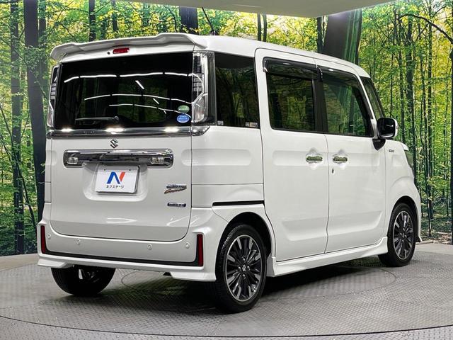 スペーシアカスタム ハイブリッドＸＳターボ　禁煙車　両側電動ドア　純正８型ナビ　全周囲カメラ　ドラレコ　ビルトインＥＴＣ　衝突被害軽減システム　シートヒーター　コーナーセンサー　スマートキー　ＬＥＤヘッド　クルコン　オートライト（17枚目）