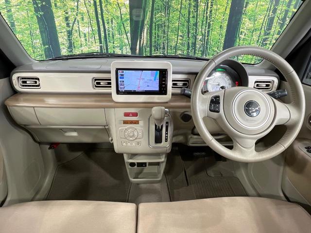 アルトラパン Ｘ　禁煙車　純正ＳＤナビ　全周囲カメラ　衝突被害軽減システム　シートヒーター　スマートキー　ＨＩＤヘッド　純正１４インチアルミ　オートライト　オートエアコン　Ｂｌｕｅｔｏｏｔｈ　ＣＤ　ＤＶＤ再生（2枚目）