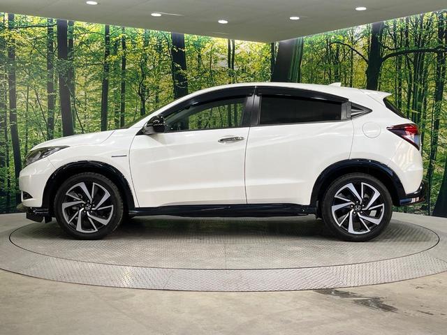 ヴェゼル ハイブリッドＲＳ・ホンダセンシング　禁煙車　純正ＳＤナビ　バックカメラ　衝突被害軽減システム　レーダークルーズ　シートヒーター　純正１８インチアルミ　車線逸脱警報　オートエアコン　Ｂｌｕｅｔｏｏｔｈ　ハーフレザーシート　ＤＶＤ再生（61枚目）