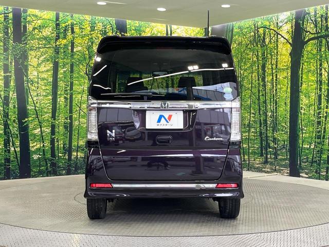 N-BOXカスタム G・ターボLパッケージ 禁煙車 両側電動ドア 純正SDナビ バックカメラ 合皮コンビシート スマートキー HIDヘッド ETC クルコン 純正15インチアルミ オートエアコン Bluetooth CD DVD再生(15枚目)