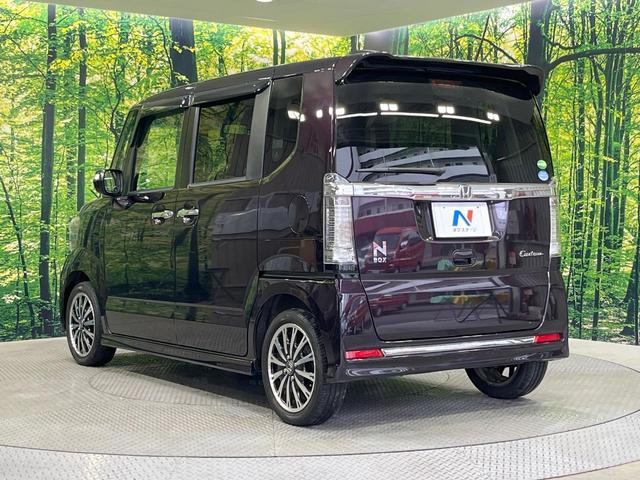 N-BOXカスタム G・ターボLパッケージ 禁煙車 両側電動ドア 純正SDナビ バックカメラ 合皮コンビシート スマートキー HIDヘッド ETC クルコン 純正15インチアルミ オートエアコン Bluetooth CD DVD再生(56枚目)