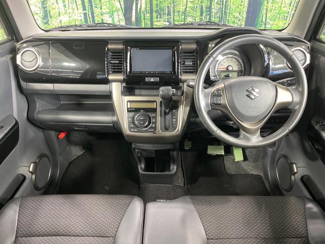 ハスラー ＪスタイルＩＩ　禁煙車　純正ＳＤナビ　衝突被害軽減システム　ハーフレザーシート　ドラレコ　スマートキー　ＨＩＤヘッド　ビルトインＥＴＣ　純正１５インチアルミ　車線逸脱警報　オートライト　オートエアコン（2枚目）