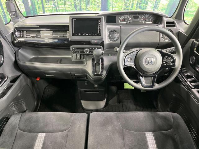 Ｎ－ＢＯＸカスタム Ｌ　禁煙車　電動スライドドア　純正ＳＤナビ　バックカメラ　衝突被害軽減システム　レーダークルーズ　コーナーセンサー　シートヒーター　ＬＥＤヘッド　ＥＴＣ　純正１５インチアルミ　オートハイビーム（2枚目）