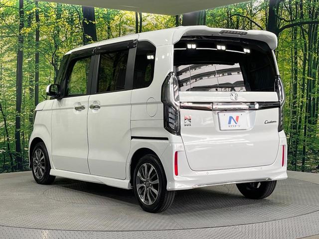 Ｎ－ＢＯＸカスタム Ｌ　禁煙車　電動スライドドア　純正ＳＤナビ　バックカメラ　衝突被害軽減システム　レーダークルーズ　コーナーセンサー　シートヒーター　ＬＥＤヘッド　ＥＴＣ　純正１５インチアルミ　オートハイビーム（61枚目）