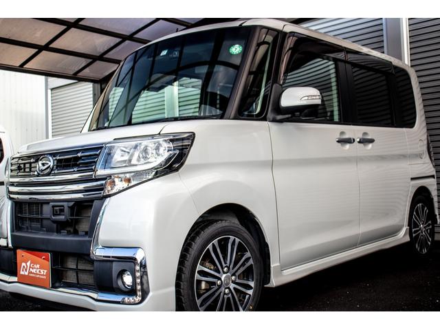 タント カスタムRS トップエディションSAII 禁煙 ブルートゥースオーディオ 前後誤発進抑制 横滑り防止 ナビTV 地デジ キーフリーシステム LEDヘッドライト スマートキー Bカメラ オートライト 盗難防止システム パワステ パワーウインドウ(4枚目)