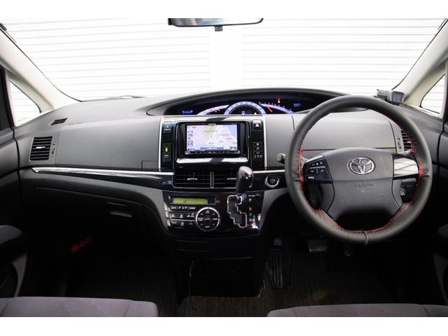 エスティマ アエラス　Ｒカメラ　禁煙　イモビライザー　地デジＴＶ　Ｓキー　Ｂｌｕｅｔｏｏｔｈ音楽　ナビＴＶ　デュアルエアバック　エアロ　オットマン　エアコン　ＰＳ　クルコン　Ｗエアコン　ＨＤＤナビ　ＥＴＣ　３列　ＡＢＳ（2枚目）