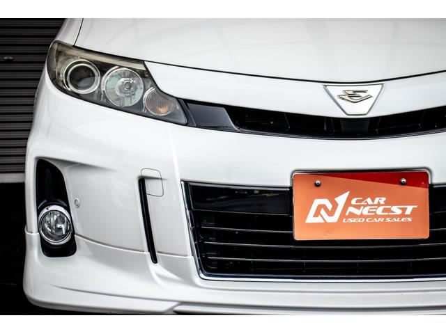 エスティマ アエラス　Ｒカメラ　禁煙　イモビライザー　地デジＴＶ　Ｓキー　Ｂｌｕｅｔｏｏｔｈ音楽　ナビＴＶ　デュアルエアバック　エアロ　オットマン　エアコン　ＰＳ　クルコン　Ｗエアコン　ＨＤＤナビ　ＥＴＣ　３列　ＡＢＳ（7枚目）