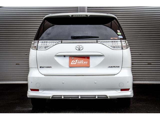 エスティマ アエラス　Ｒカメラ　禁煙　イモビライザー　地デジＴＶ　Ｓキー　Ｂｌｕｅｔｏｏｔｈ音楽　ナビＴＶ　デュアルエアバック　エアロ　オットマン　エアコン　ＰＳ　クルコン　Ｗエアコン　ＨＤＤナビ　ＥＴＣ　３列　ＡＢＳ（11枚目）