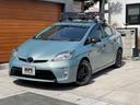 プリウス S ホワイトレタータイヤ ルーフキャリア 内装パネル 社外ステアリング 新品シートカバー 禁煙車 ETC Bカメラ ドライブレコ-ダ- 衝突安全ボディ ABS  キーレスエントリー Bluetooth音楽 中古車画像_2