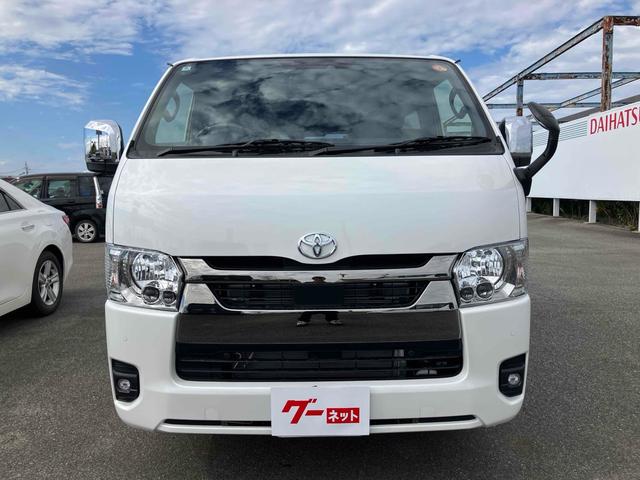 ハイエースバン スーパーGL ダークプライムII デジタルインナーミラー クリアランスソナー レーンアシスト 衝突被害軽減システム 両側電動スライドドア オートマチックハイビーム スマートキー 100V電源 ESC メーカーオプションアルミホイール(3枚目)