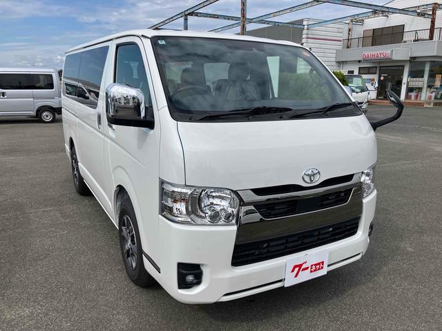 ハイエースバン スーパーGL ダークプライムII デジタルインナーミラー クリアランスソナー レーンアシスト 衝突被害軽減システム 両側電動スライドドア オートマチックハイビーム スマートキー 100V電源 ESC メーカーオプションアルミホイール(5枚目)