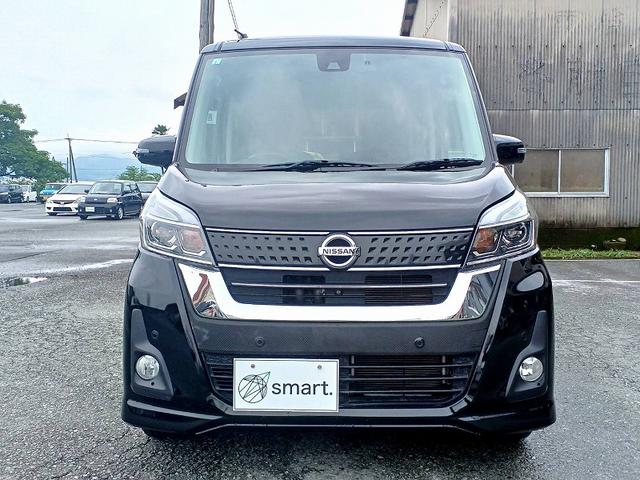 デイズルークス ハイウェイスター　Ｘ　後期　エマブレ　アラビュー　純正ＳＤナビ　フルセグ／ＤＶＤ／ＢＴ　電スラ　ＬＥＤ　フォグ　ドラレコ　スマートキー　Ｐスタ　Ｐガラス　電格ミラー　Ａハイビーム　車線逸脱警報　横滑り防止機能　ステリモ（4枚目）