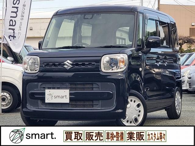 スペーシア ハイブリッドG セーフティS 社外ナビ 地デジ/DVD/BT ETC Pスタート スマートキー Aストップ Aライト Pガラス コーナーセンサー 電格ミラー PWRモード ベンチシート アームレスト 車線逸脱警報(2枚目)