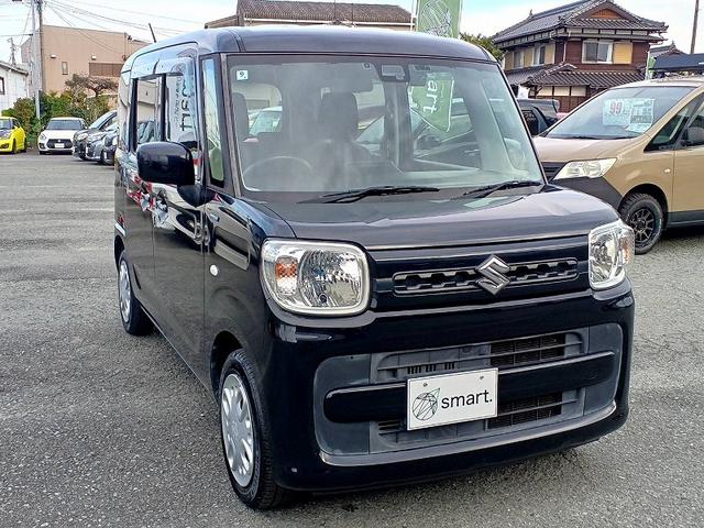 スペーシア ハイブリッドG セーフティS 社外ナビ 地デジ/DVD/BT ETC Pスタート スマートキー Aストップ Aライト Pガラス コーナーセンサー 電格ミラー PWRモード ベンチシート アームレスト 車線逸脱警報(5枚目)