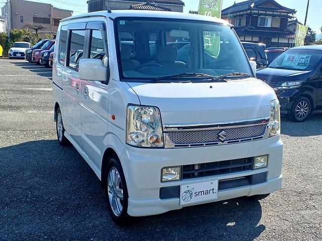 エブリイワゴン ＰＺターボスペシャル　社外ナビ　ＣＤ　両側電動スライドドア　オートステップ　ターボ　フォグ　キーレス　Ｐガラス　マット　バイザー　リアワイパー　電格ミラー　ヘッドライトレベライザー　セキュリティ　アームレスト（5枚目）