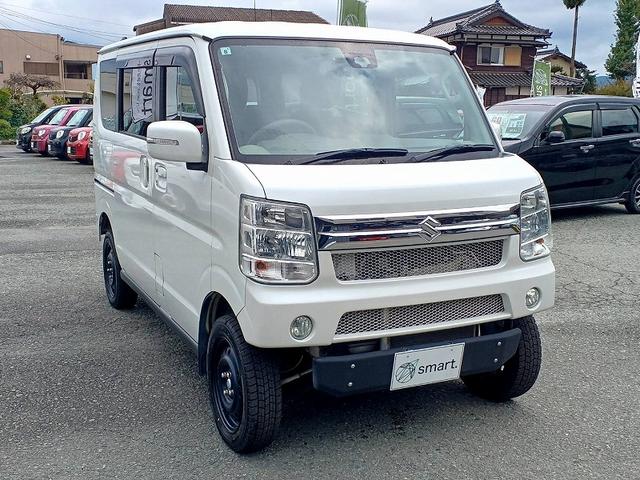 エブリイワゴン PZターボスペシャル RBS リフトアップ バンパーガード シートカバー ナビ 地デジ/DVD/BT Bカメラ オートステップ 両電スラ スマートキー Pスタート Aライト ステリモ フォグ 電格ミラー Pガラス(5枚目)