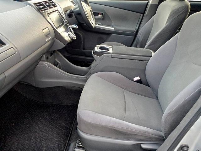 プリウスアルファ Ｓ　Ｌセレクション　ナビ　ＥＴＣ　社外アルミ　フォグ　電格ミラー　スマートキー　Ｐスタート　Ａライト　ステリモ　チルトステアリング　サイドバイザー　フロアマット　Ｐガラス　ウィンカーミラー　コーナーポール（13枚目）