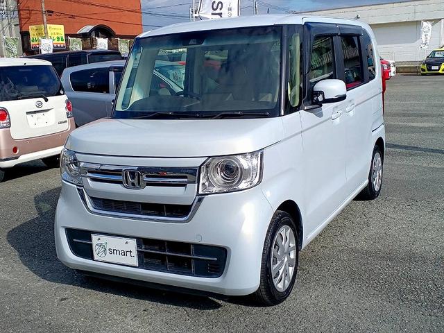 Ｎ－ＢＯＸ Ｌ　後期　ホンダセンシング　８型ナビ　フルセグ　ＤＶＤ　ＢＴ　Ｂカメラ　電スラ　両席シートヒーター　ＬＥＤライト　スマートキー　Ｐスタート　クルコン　ステリモ　車線逸脱警報　Ｐガラス　ロールシェード（3枚目）