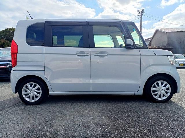 Ｎ－ＢＯＸ Ｌ　後期　ホンダセンシング　８型ナビ　フルセグ　ＤＶＤ　ＢＴ　Ｂカメラ　電スラ　両席シートヒーター　ＬＥＤライト　スマートキー　Ｐスタート　クルコン　ステリモ　車線逸脱警報　Ｐガラス　ロールシェード（7枚目）