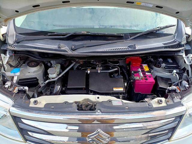 ワゴンＲ ＦＺ　後期　ＲＢＳ　ナビ　フルセグ　ＤＶＤ　Ｐスタート　スマートキー　スペアキー　ＥＴＣ　Ａライト　Ａストップ　シートヒーター　ベンチシート　アームレスト　Ｐガラス　マット　バイザー　ウィンカーミラー（50枚目）