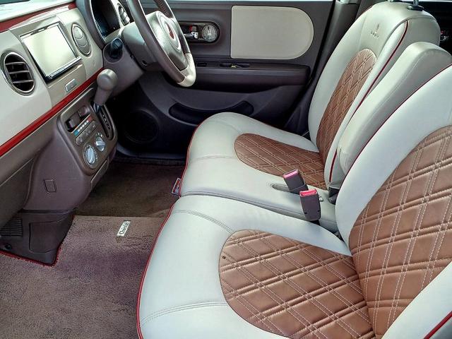 アルトラパンショコラ Ｇ　社外ナビ　フルセグ　ＥＴＣ　ＨＩＤライト　Ｐスタート　スマートキー　スペアキー　電格ミラー　Ａライト　シートリフター　ベンチシート　アームレスト　Ａストップ　Ｐガラス　マット　バイザー　リアワイパー（13枚目）