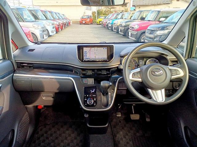 ムーヴ カスタム Xリミテッド SAIII 後期 HDDナビ フルセグ BT DVD Bカメラ LEDライト Pスタート フォグ ウィンカーミラー ETC シートヒーター スマートキー スペアキー Aストップ Aライト Aハイビーム Pガラス(11枚目)