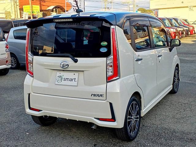 ムーヴ カスタム　ＲＳ　２トーン　ターボ　ナビ　地デジ　ＤＶＤ　Ｂカメラ　ＢＴ　ＬＥＤライト　フォグ　スマートキー　スペアキー　Ｐスタート　ステアリングスイッチ　エコアイドル　ウィンカーミラー　電格ミラー　Ａライト　ＥＴＣ（8枚目）